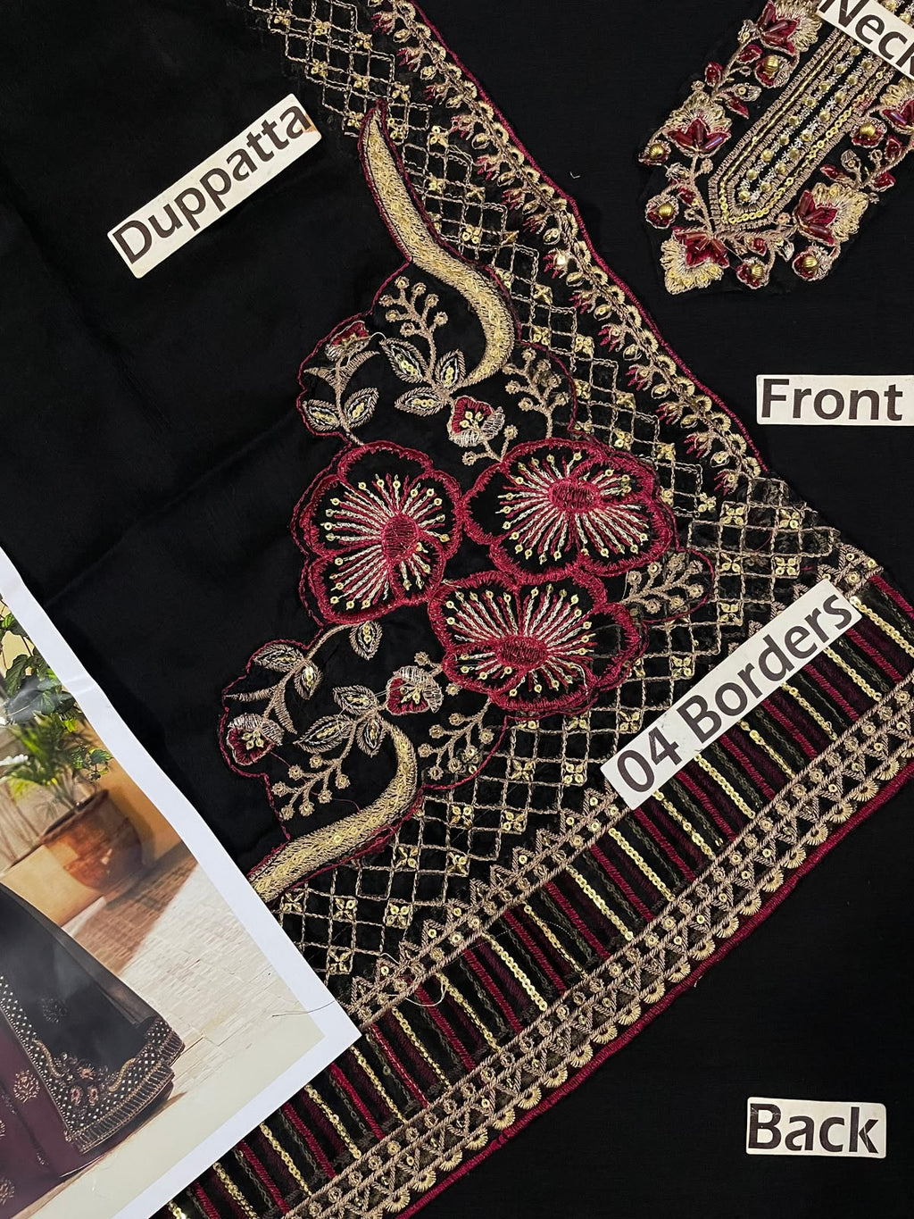 IZNIK Luxury Chiffon Collection 2025 - Heavy Embroidered Adda Work Suit