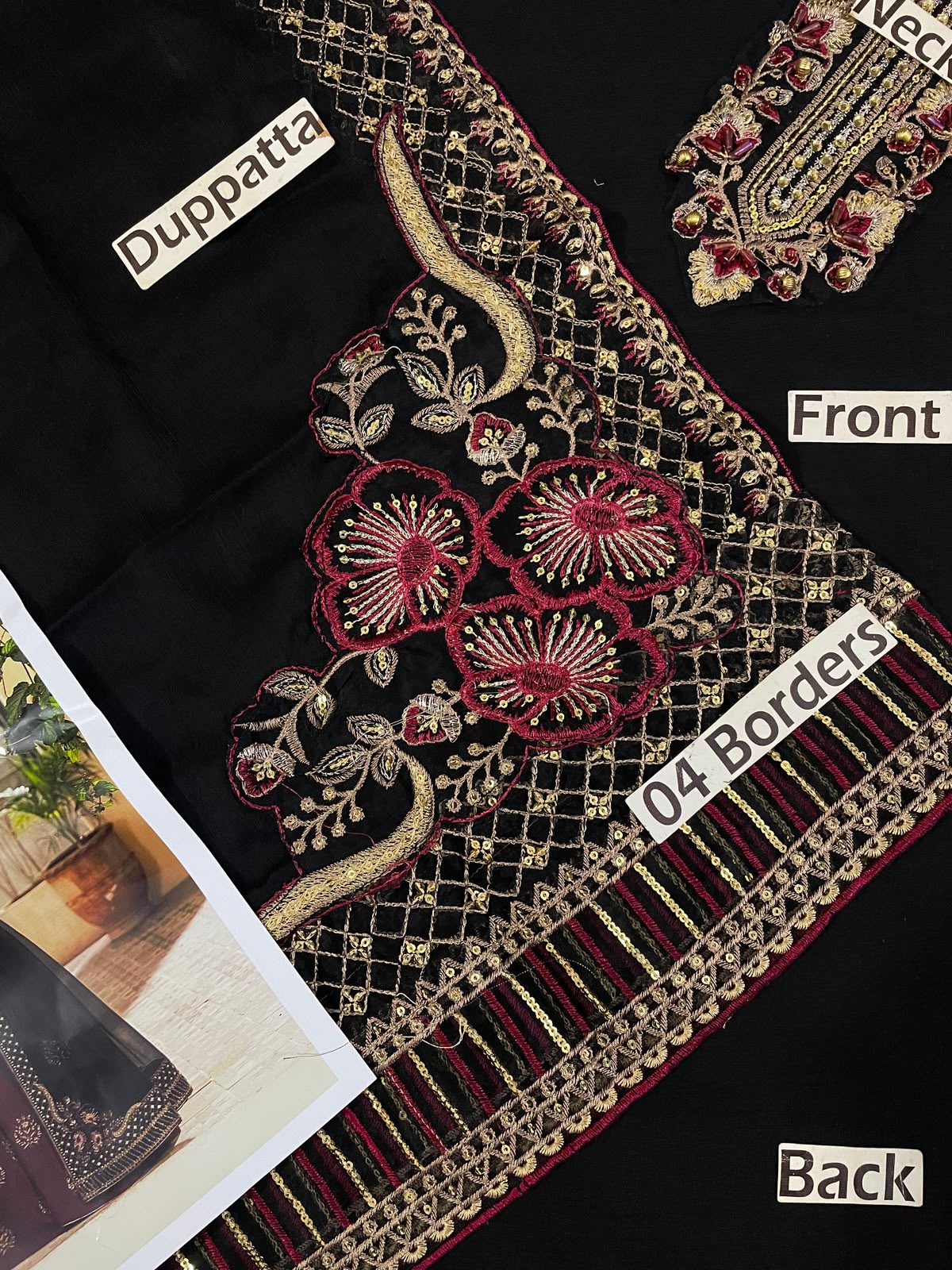 IZNIK Luxury Chiffon Collection 2025 - Heavy Embroidered Adda Work Suit