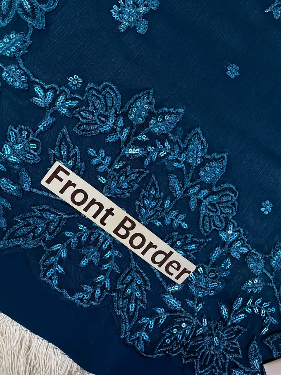 Ahmozi Presenting Azure Chiffon Collection