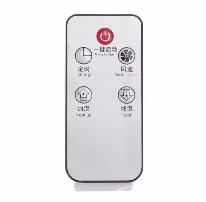 Portable Space Heater Electric Heater Heating for Room 3D Flame Mini Heating Fans Remote