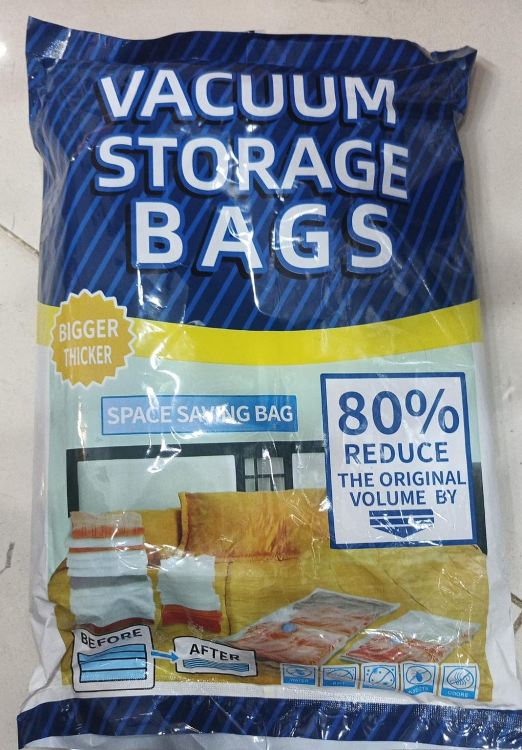 Vacuum Storage Bags
5 Bag And 1 Suction Pump