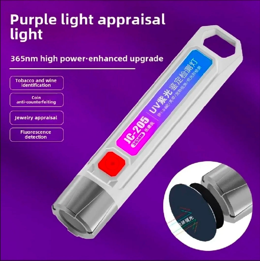 UV LED Flashlight Fake Note Detector