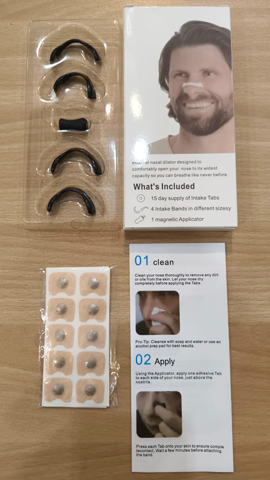 Sleepco Nasal Dilator Starter Kit. 4 Sizes. Improve airflow
