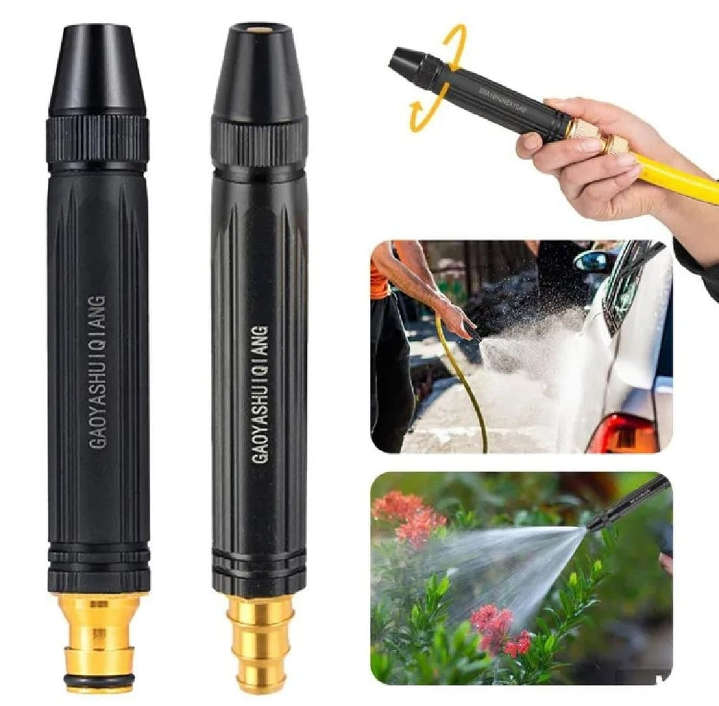 High-Pressure Adjustable Water Nozzle for Car Washing, Garden Watering & Heavy-Duty Cleaning