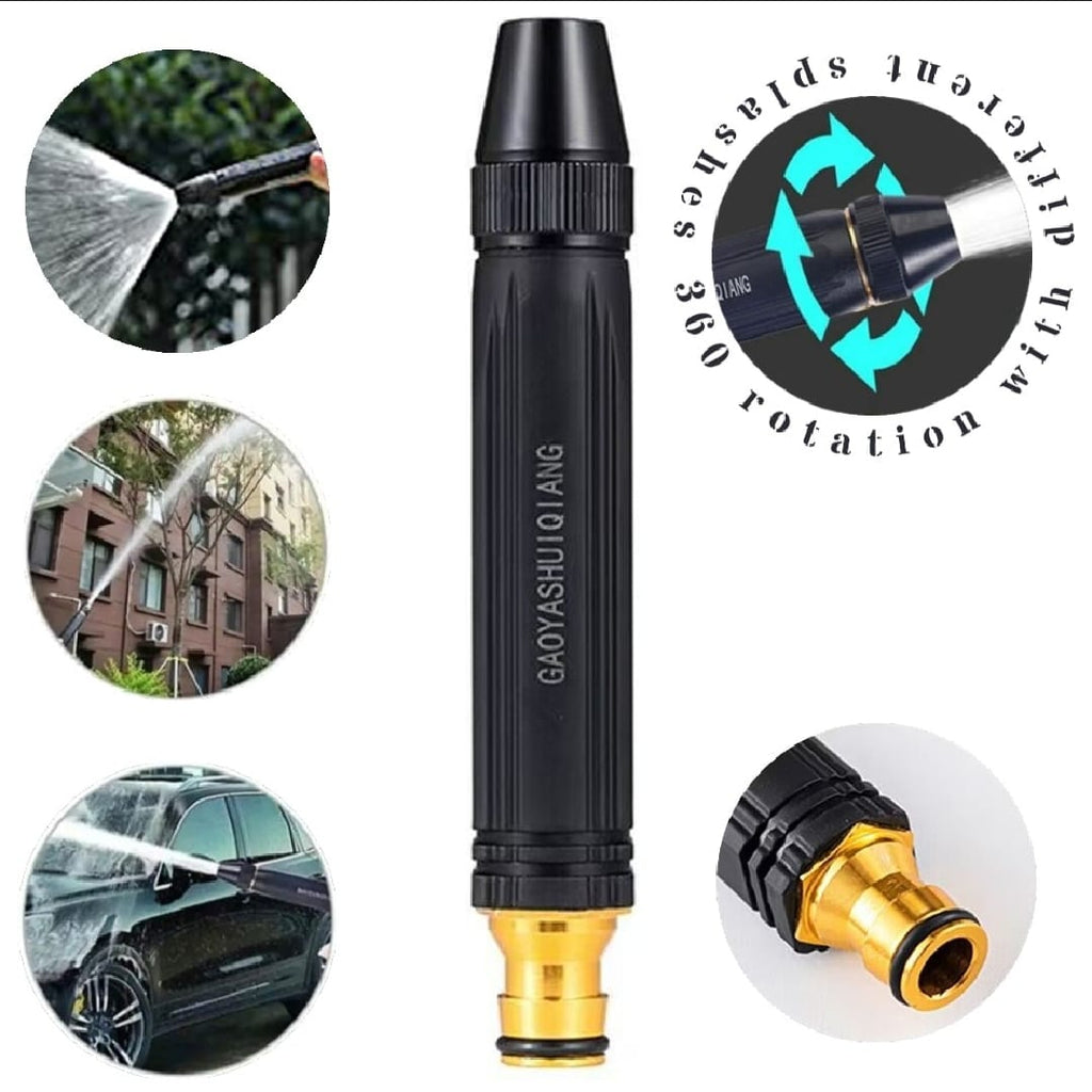 High-Pressure Adjustable Water Nozzle for Car Washing, Garden Watering & Heavy-Duty Cleaning
