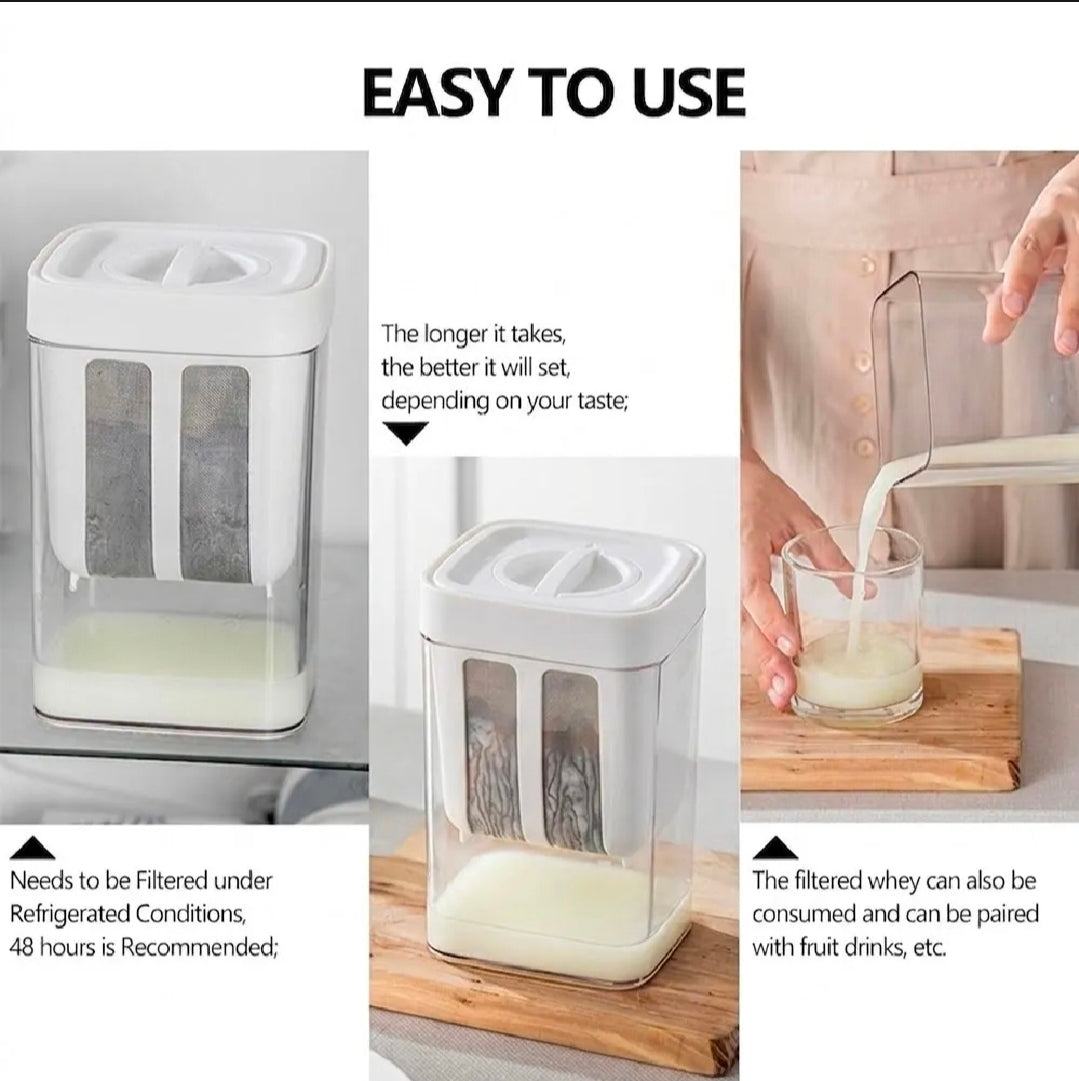 Multi-Purpose 1100ML Greek Yogurt Maker and Beverage Strainer