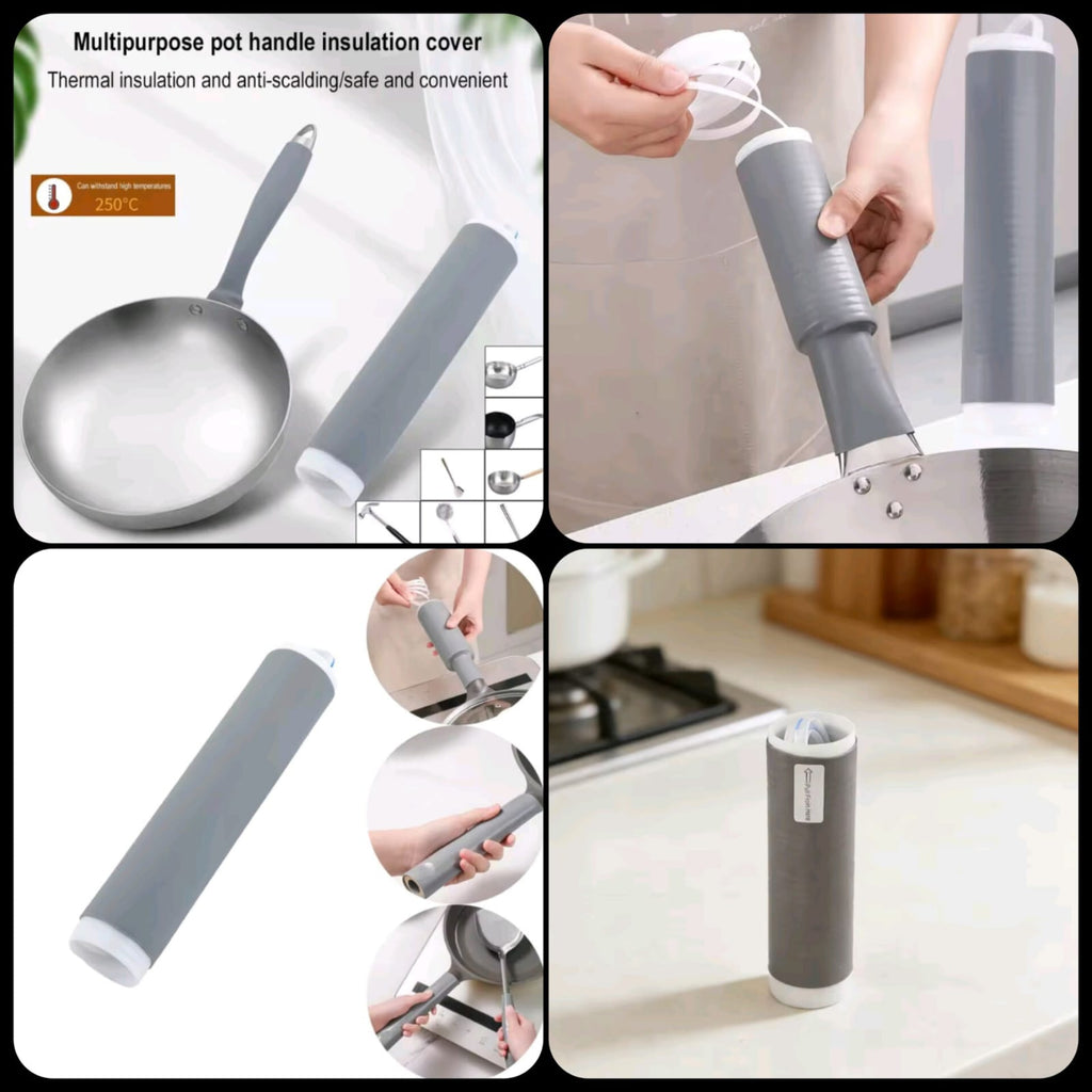 Silicone pot handle cover heat insulation & anti-scalding
