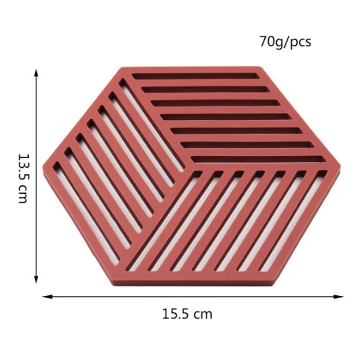 Silicone Pot Mat, Heat Insulation Mat, Simple Tableware Mat, Pot Holder - Random Color & Design