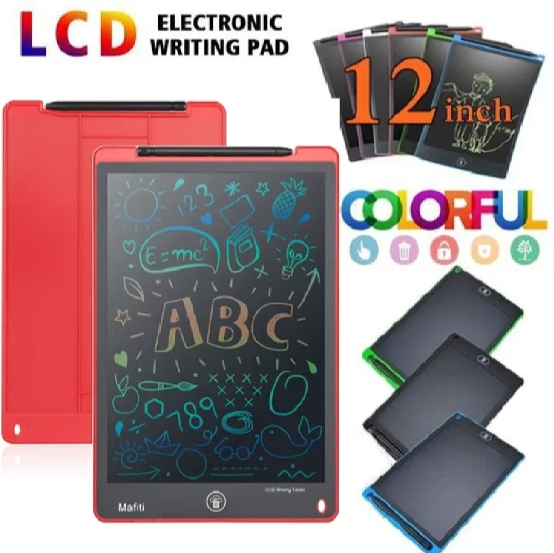 جهاز لوحي للكتابة بشاشة LCD للأطفال 12 بوصة