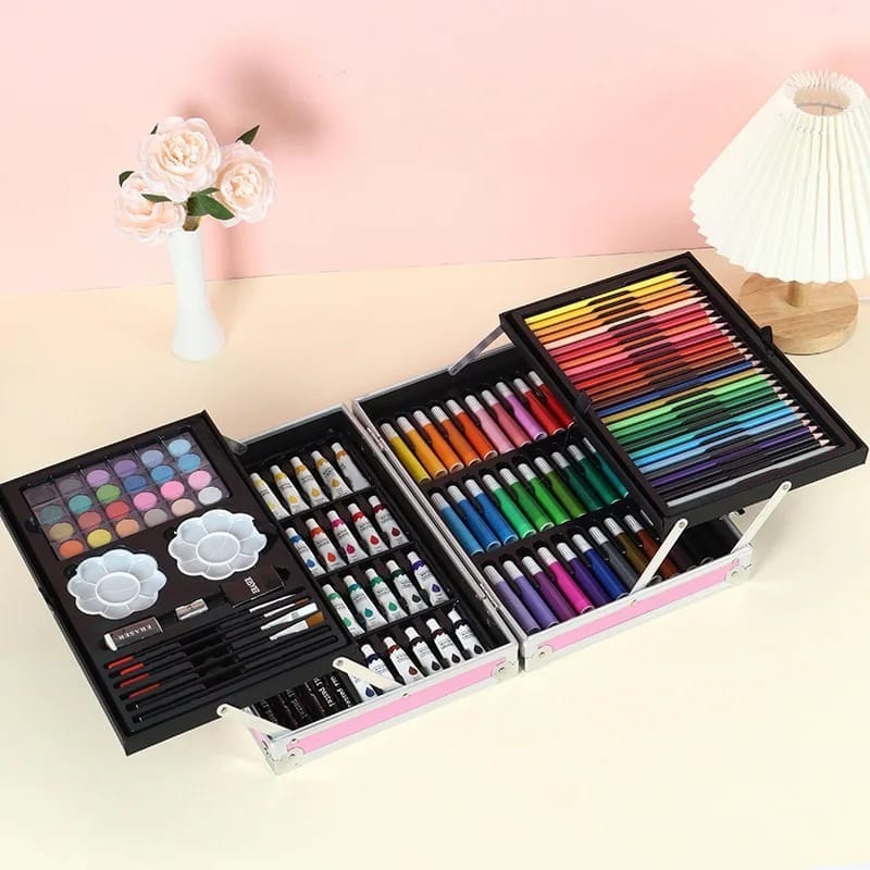 145Pcs Premium Kids Painting Kit Briefcase